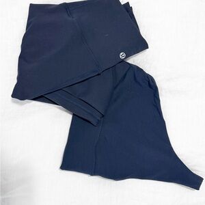 Lululemon Navy Sports Bra + Leggings